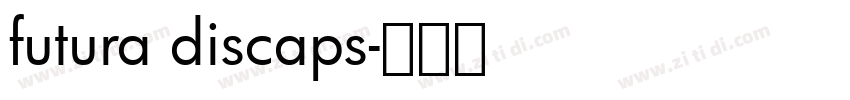 futura discaps字体转换